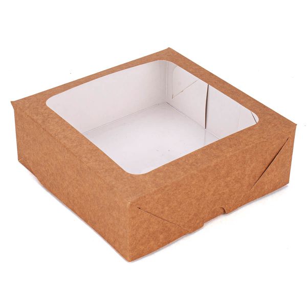 CAIXA MULTIUSO COM VISOR KRAFT 140x140x50 - 10 UNI... - SACO & SACOLA