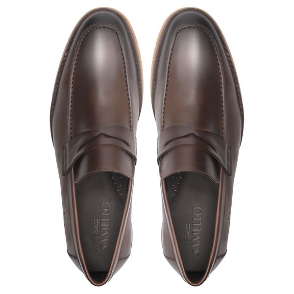 Mocassim Loafer Casual Masculino Sedan Caf Samello SAMELLO