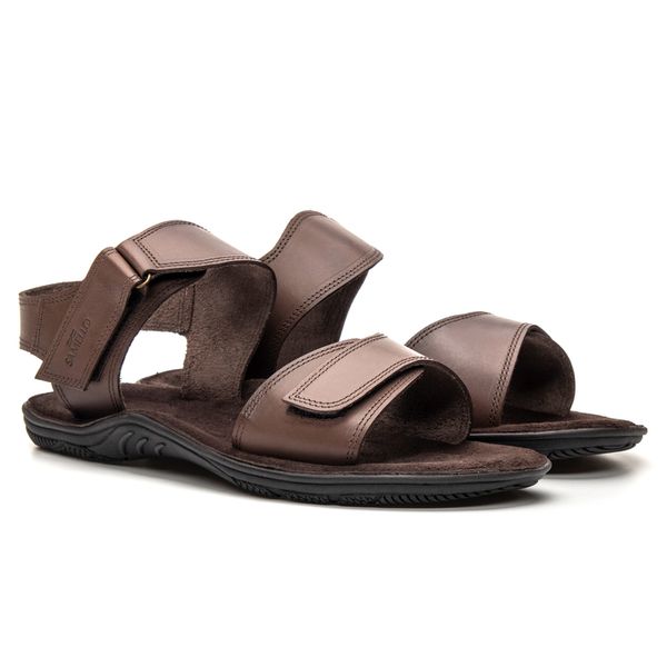 Sandália Masculina Nascar Naturale Café Samello