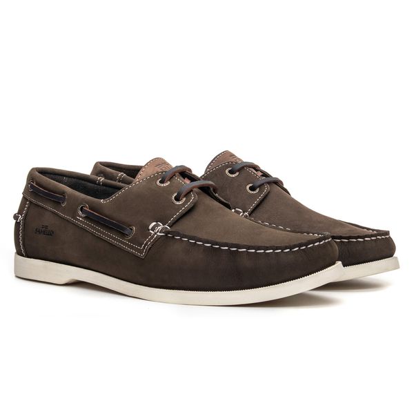 Deckshoes Masculino Aleph Nobuck Alecrim/Rato Samello