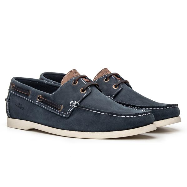 Deckshoes Masculino Aleph Nobuck Náutico/Rato Samello