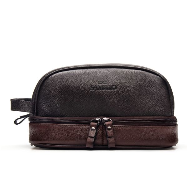 Necessaire Cabernet Café/Conhaque Samello 