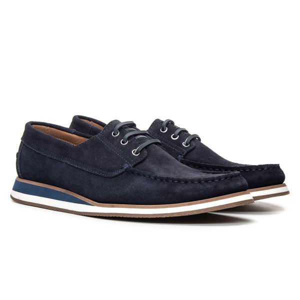 Deckshoes Masculino Cooper Camurça Midnigth Samello