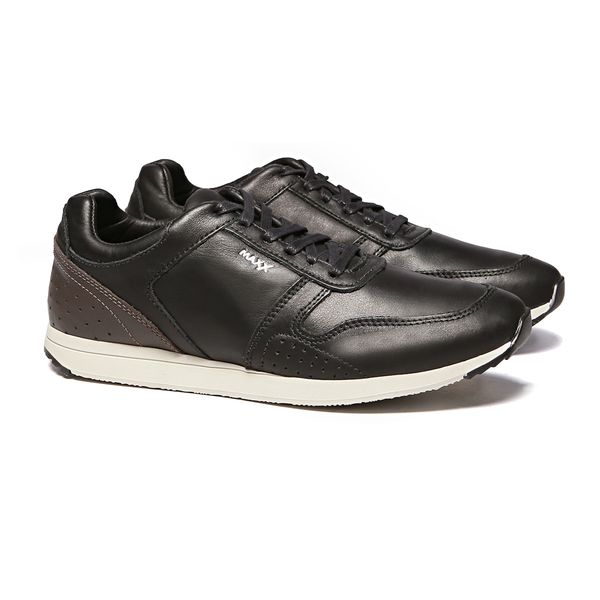 Sapatênis Masculino Maxx Jogger Preto e Café