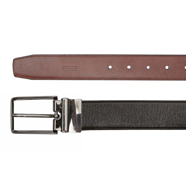 Cinto Dupla Face Masculino Pelica Preto Dancalf Bronze Samello
