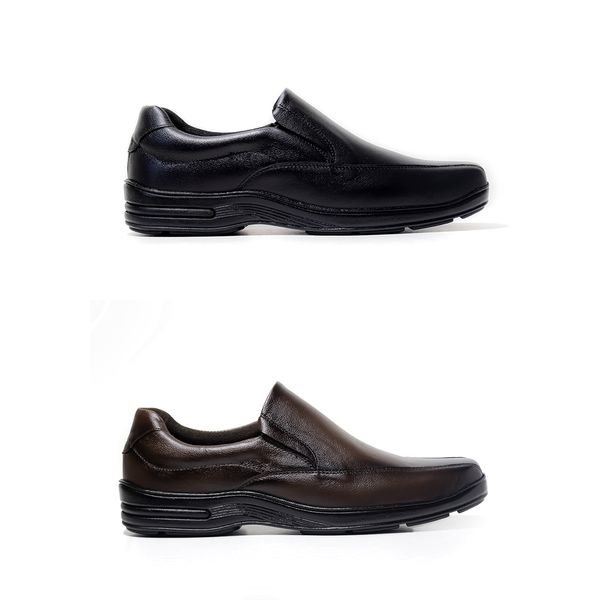 Combo 2 Pares Sândalo Logan Preto/Café