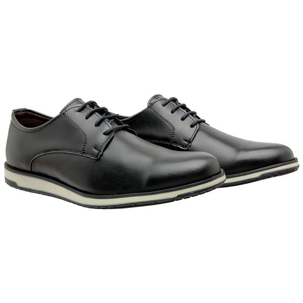 Sapato Casual Sândalo Fluence Preto Cadarço