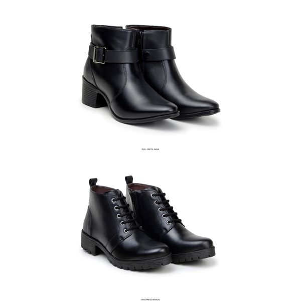 Combo 2 Botas Femininas Avery/Athena Preta