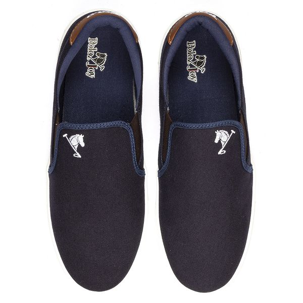 Tênis Slip Slip On Iate Polo Joy Lona Masculino Sapatênis Polo Joy