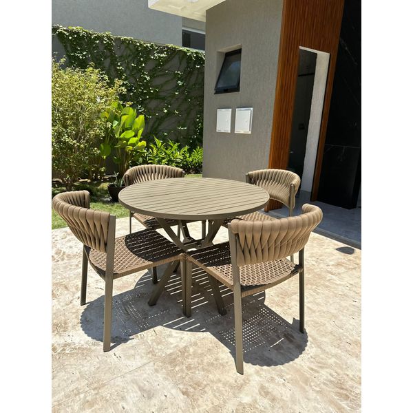 Cadeira Duna em tricô náutico sem braço