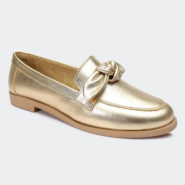 Mocassim Paris Ouro Santa Moça