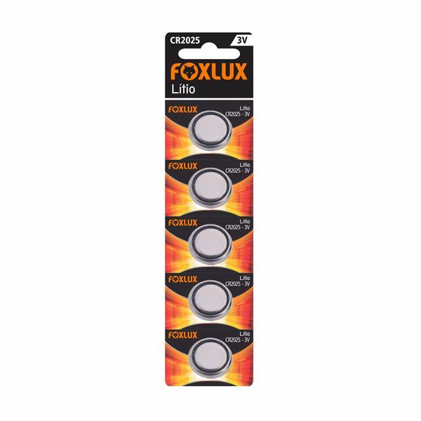 Bateria de Lítio 3V CR2025 95.12 Foxlux