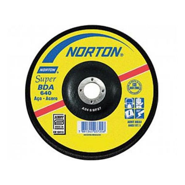 Disco De Desbaste 4.1/2" X 1/4" X 7/8" Bda640 Norton