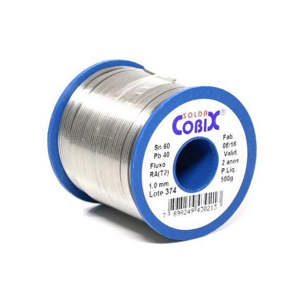 Estanho De Solda Cobix 1,0mm 60 X 40 500Gr 