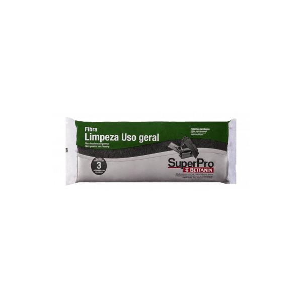 Fibra De Limpeza Verde Uso Geral 10,1 X 22,5cm Superpro 9502/3 - 3 Unidades 