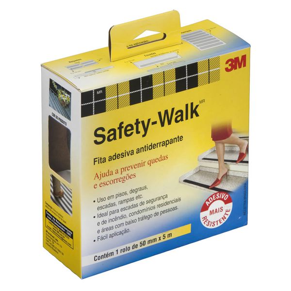 Fita Antiderrapante Preta 50mm X 5mts Safety Walk 3M