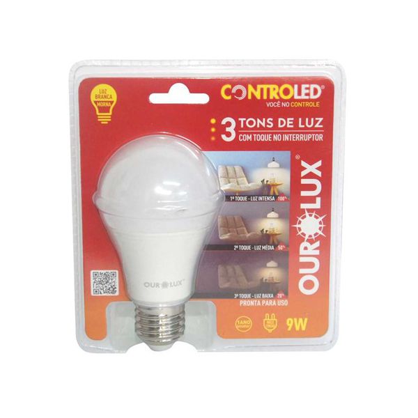 Lampada Controled 3 Tons 9W 2700K 20495 Ourolux