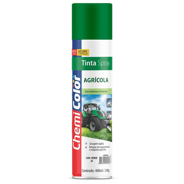 Tinta Spray Verde Agricola 400ml Chemicolor