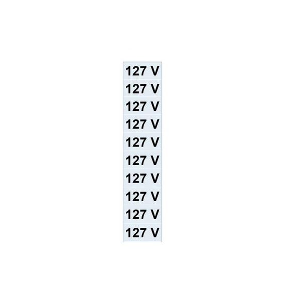 Etiqueta Adesiva Voltagem 127V 10 peças