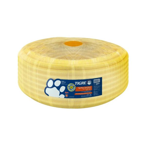 Eletroduto Corrugado Amarelo 3/4 com 50m Tigre