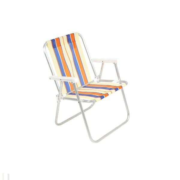 Cadeira de Praia Alta em Aluminio Cores Sortidas 25500 Bel