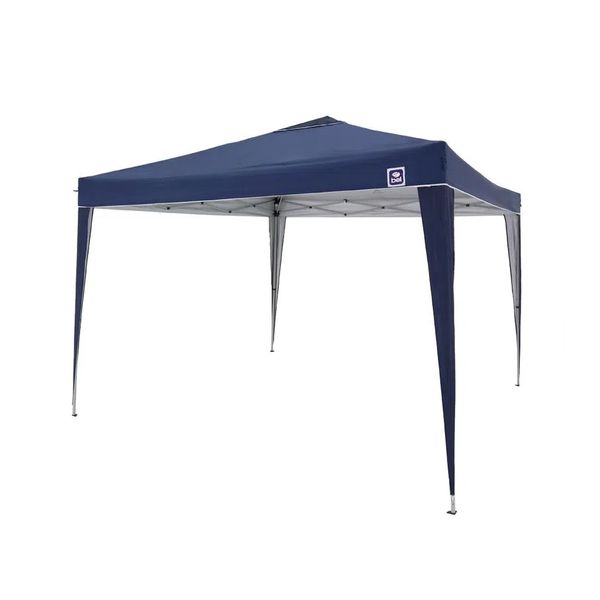 Tenda Gazebo Dobrável 3m x 3m Poliéster Azul Bel 330300