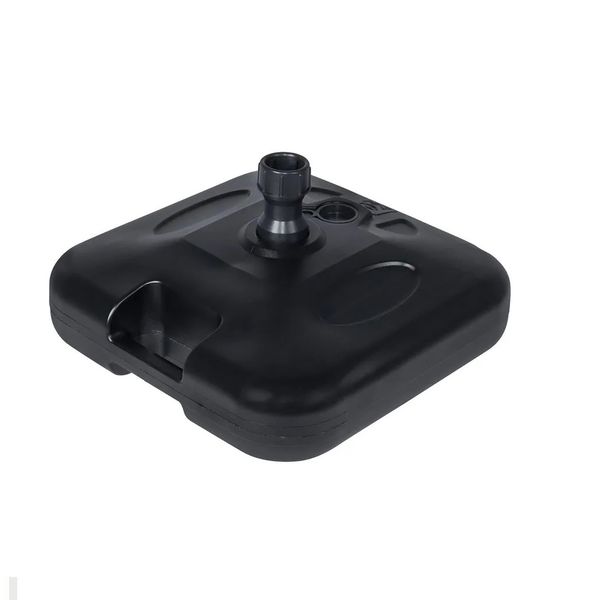 Base para Guarda-Sol ou Ombrelone 18 Kg Quadrada em Plástico Preta Bel 70027107