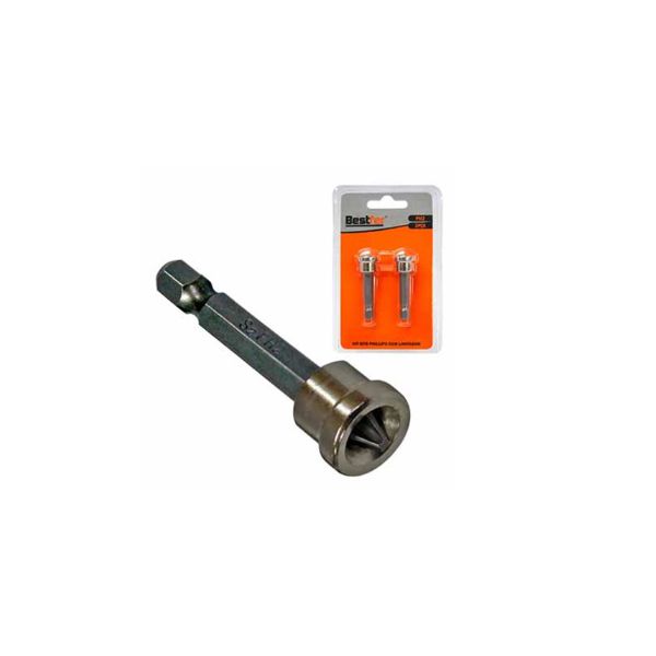 Jogo Kit Bits Phillips PH2 x 50mm com Limitador 2 peças BFH2344
