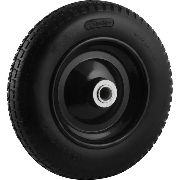 Roda Carrinho Completa Pneu Maciço Eixo 1 pol Vonder 6110100100