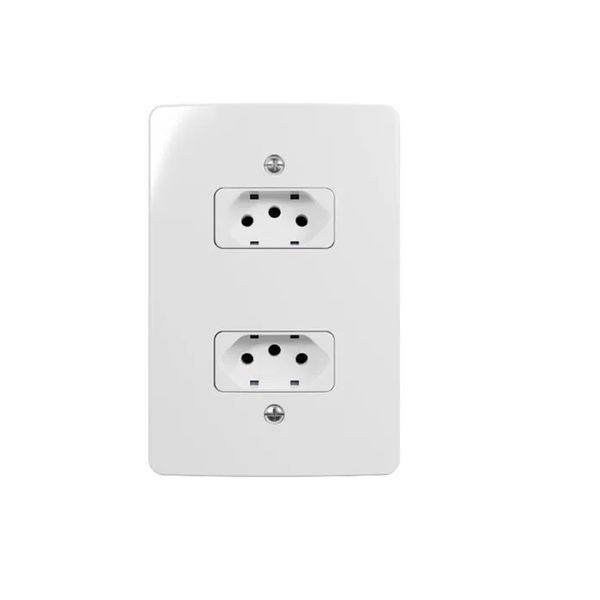 Conjunto 2 Tomadas 10A 2P+T Linha Renova Margirius
