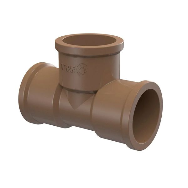 Te Pvc Marrom Soldável 20mm Tigre