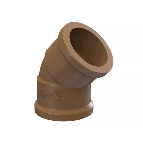 Joelho Pvc Marrom 45º Graus 50mm Tigre