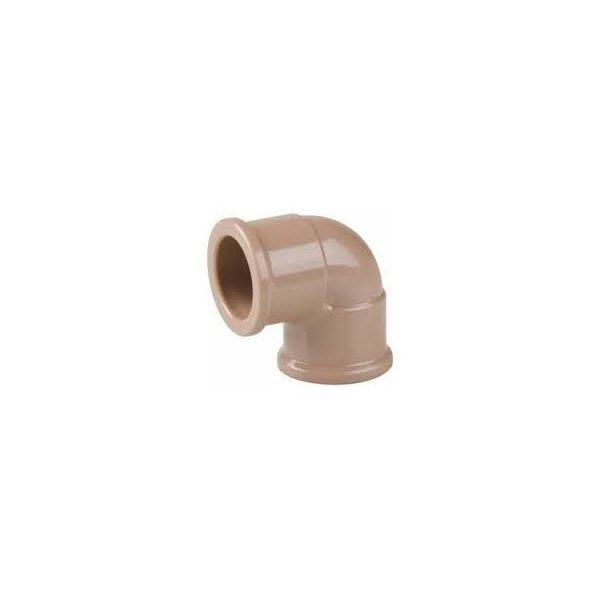 Joelho Pvc Marrom Soldável 90º Graus 50mm Plastubos