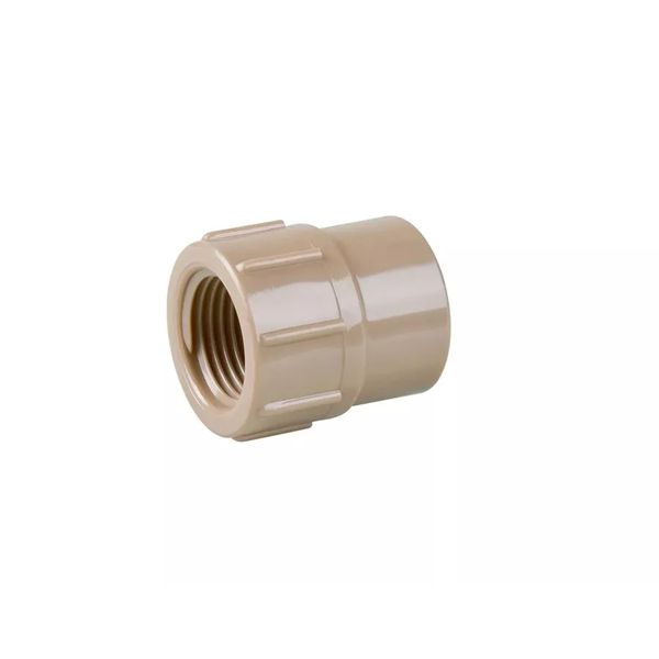 Luva Pvc Marrom LR Soldável Com Rosca 50 x 1.1/2 Plastubos