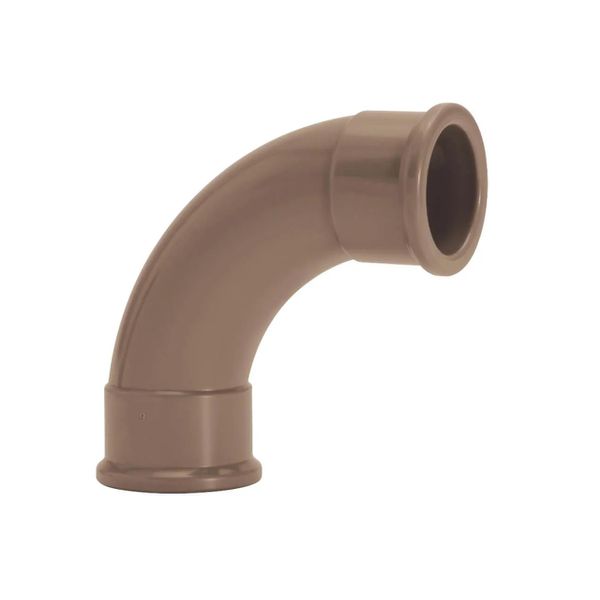 Curva Marrom Soldável 90º Graus 75mm Amanco