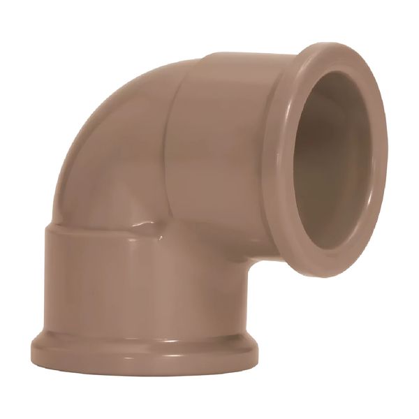Joelho Pvc Marrom Soldável 90º Graus 75mm Amanco