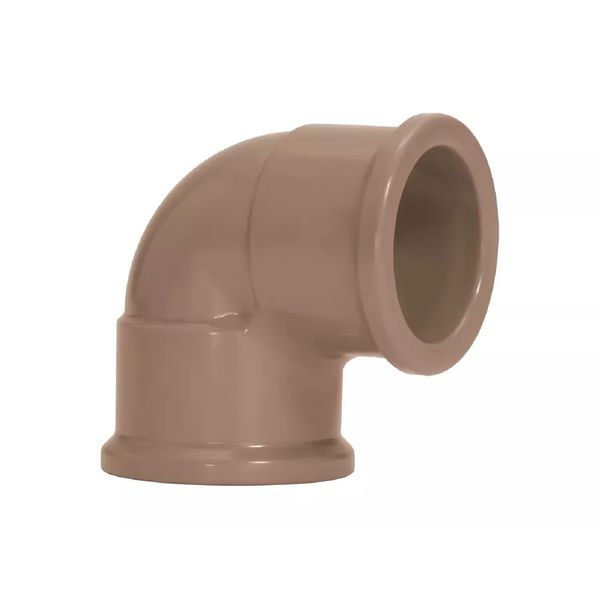 Joelho Pvc Marrom Soldável 90º Graus 85mm Amanco