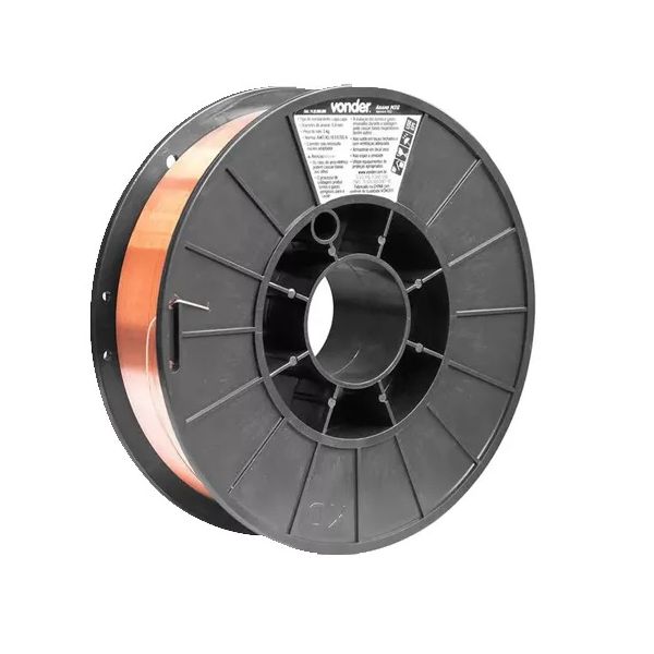 Arame Cobreado MIG Sem Gás 0,8mm Vonder 5Kg 7432008050