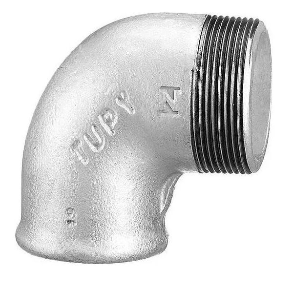 Cotovelo 90° Macho Fêmea Galvanizado 3/8'' Tupy