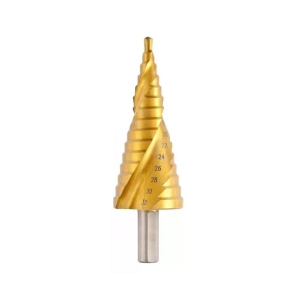 Broca Escalonada Espiral 4 A 32mm 15 Etapas Fertak 12993
