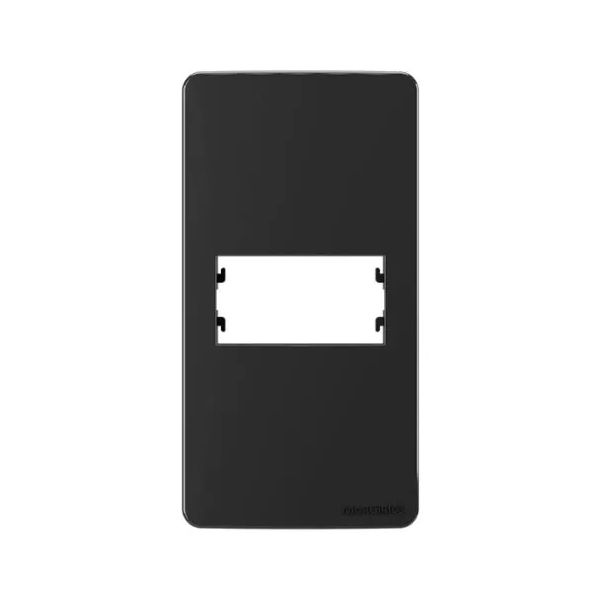 Placa com Suporte Sleek apra Condulete 1' pol Preta Margirius 22425