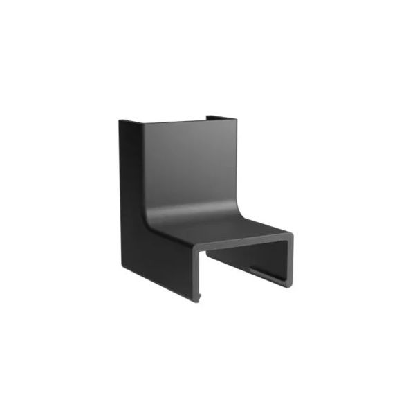 Cotovelo para Canaleta Sistema X 20×10mm com 2 Unid Preta Margirius 21894