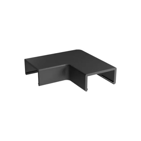 Cotovelo 90º Para canaleta 20×10mm Preta C/ 2pçs Margirius 21892