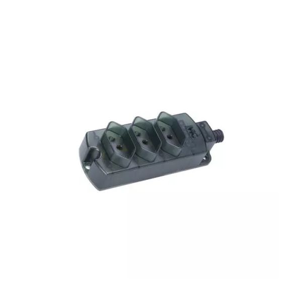 Régua de tomadas 2P+T 10A 3 postos Margirius 10797