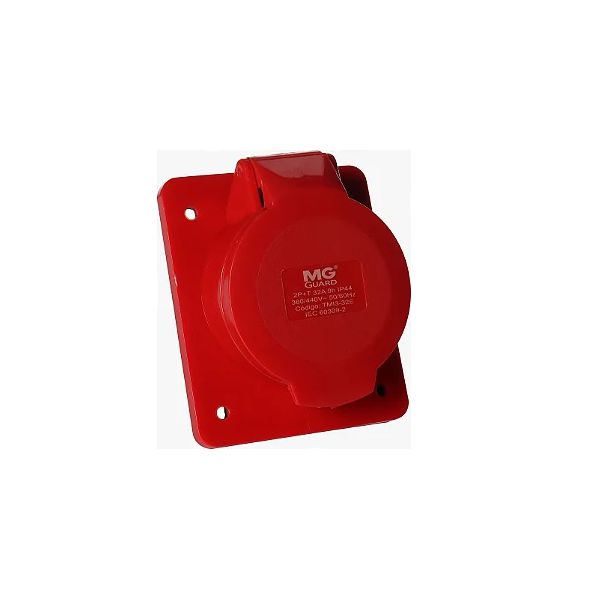 Tomada Industrial Embutir 16A 3P+T Vermelha Margirius 21626
