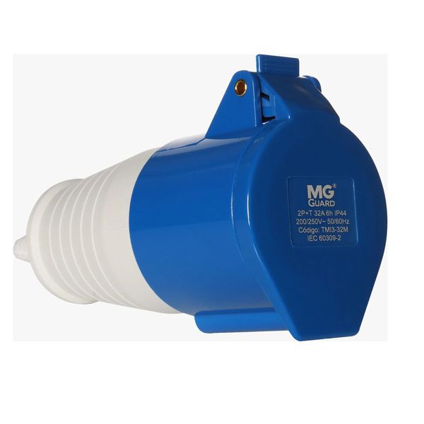 Pino Tomada Femea Industrial 32A 3P+T Azul Margirius 21642