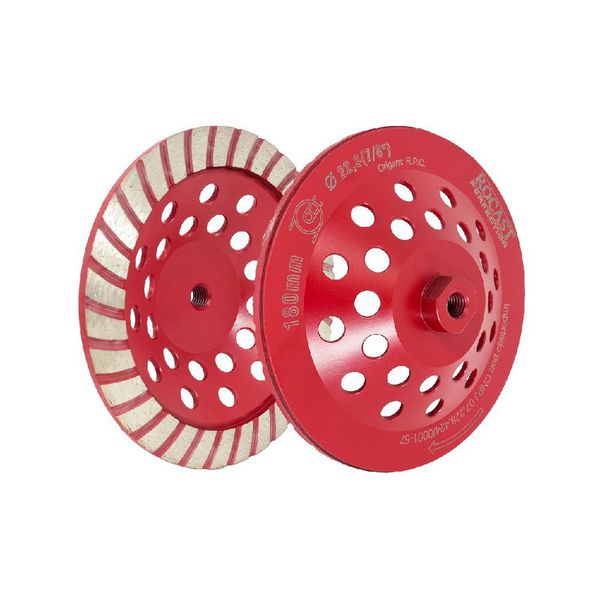 Rebolo Diamantado Tipo Prato com Rosca 180 x M14 Rocast 2540004
