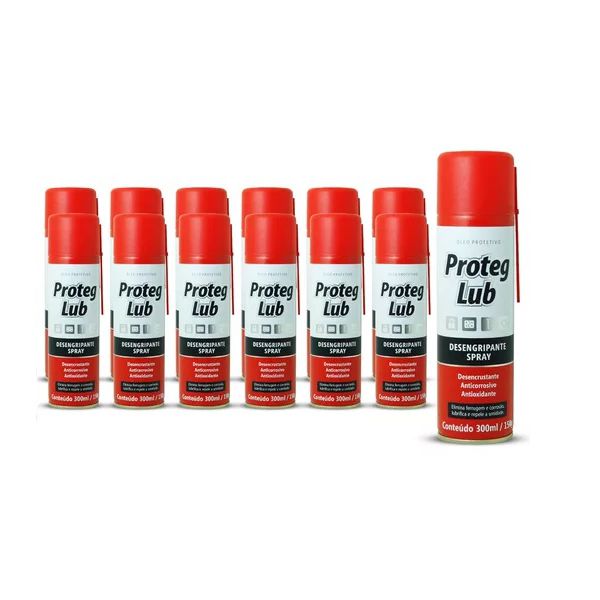 Desengripante Spray 300ml Protege Lub Caixa 12 Unid