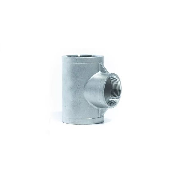 Tee 90 Graus Em Aço Inox C/ Roscas Bsp 1''