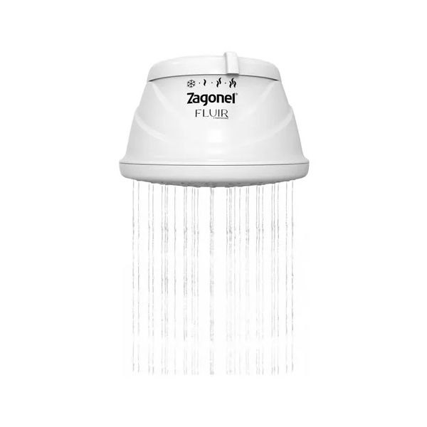 Ducha Fluir 4 Temperaturas Chuveiro Zagonel Branco